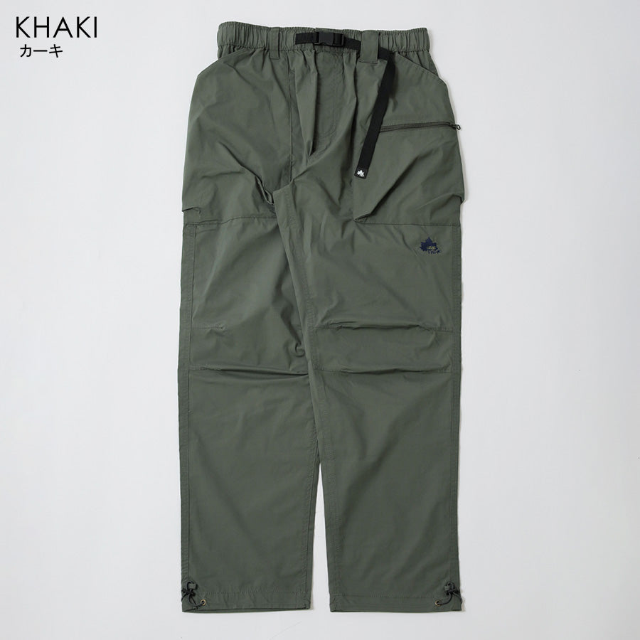 LOGOS park ロゴスパーク イージーパンツ メンズ ストレッチ ストレート ロゴ 刺繍 アウトドア ウエストゴム ボトム ボトム（5172280130）