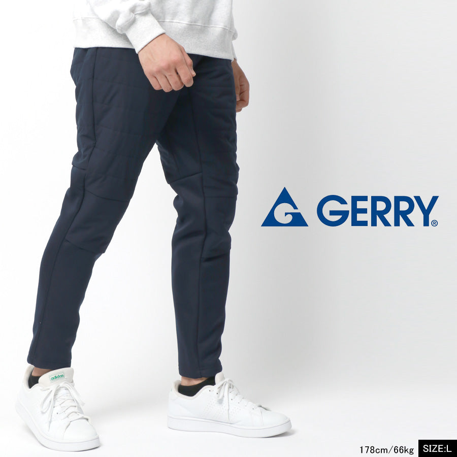 GERRY ジェリー 暖パン メンズ あったかパンツ 暖かいパンツ ストレッチ 中綿パンツ 秋冬 切替え 軽量 UVカット イージーパンツ テーパード（5191120088）