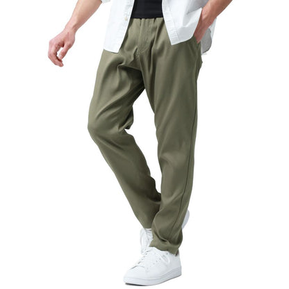 MRU エムアールユー チノパン メンズ ベージュ 春夏 接触冷感 ストレッチ 吸汗速乾 軽量 スキニー イージーパンツ レギンスパンツ ズボン ボトム ボトムス 速乾 ドライ カジュアル（5192280358）