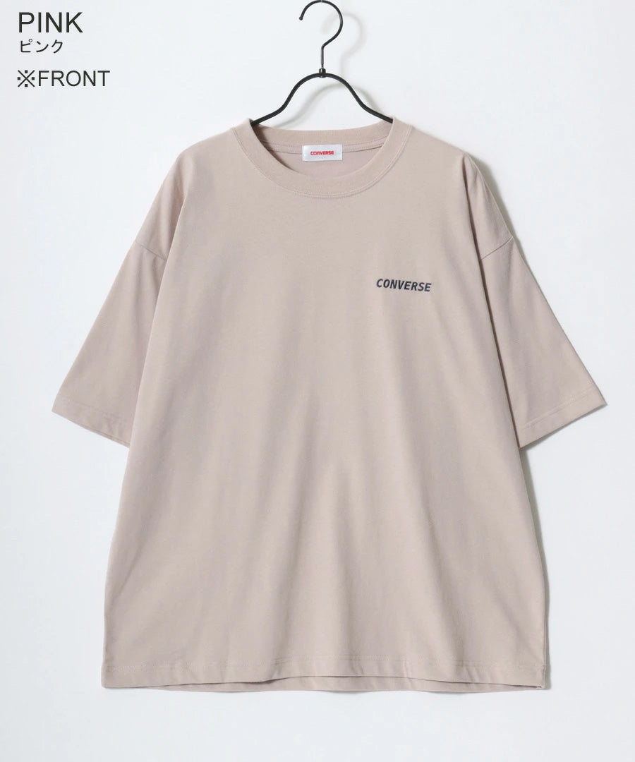 CONVERSE コンバース Tシャツ 半袖 メンズ レディース ユニセックス ブランド COOLMAX 吸水速乾 バックプリント ロゴ ワンポイント イージーケア ドライタッチ（0112281222）