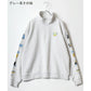 SMILEY FACE スマイリーフェイス スウェット トレーナー メンズ 裏起毛 ビッグシルエット ゆったり ハーフジップ シンプル ロゴ入り 長袖 大きいサイズ レディース（0122510147）