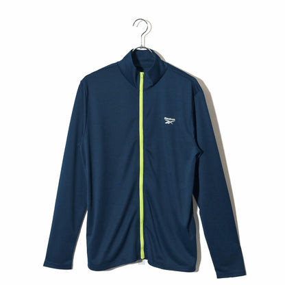 Reebok リーボック ラッシュガード メンズ レディース ユニセックス 水陸両用 スタンドジャケット 長袖 ブランド ロゴ プリント ジッパー UVカット 海 川 プール（7863610040）