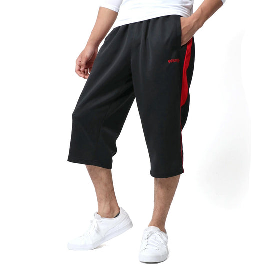 Kaepa ケイパ ハーフパンツ メンズ ジャージ 下 のみ パンツ おしゃれ 大きいサイズ ポリエステル100 ゆったり ストレート ストレッチ ひざ下 クロップド 速乾 ドライ UV対策 7分丈（5187140038）