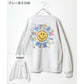 SMILEY FACE スマイリーフェイス スウェット トレーナー メンズ 裏起毛 ビッグシルエット ゆったり シンプル ロゴ入り 長袖 大きいサイズ おしゃれ かわいい レディース（0122510146）