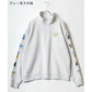 SMILEY FACE スマイリーフェイス スウェット トレーナー メンズ 裏起毛 ビッグシルエット ゆったり ハーフジップ シンプル ロゴ入り 長袖 大きいサイズ レディース（0122510147）
