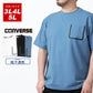 【大きいサイズ】CONVERSE コンバース 大きいサイズ Tシャツ 吸汗速乾 無地 半袖 ポケット 付き ポケットTシャツ