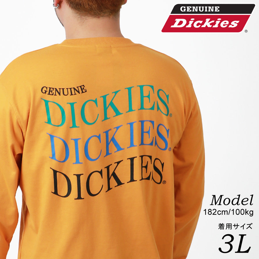 【大きいサイズ】GENUINE Dickies ジェニュインディッキーズ Tシャツ メンズ 大きいサイズ 春服 バック ロゴ プリント 長袖 ロンティー ロンT ロング ティーシャツ ストリート（6812280893）