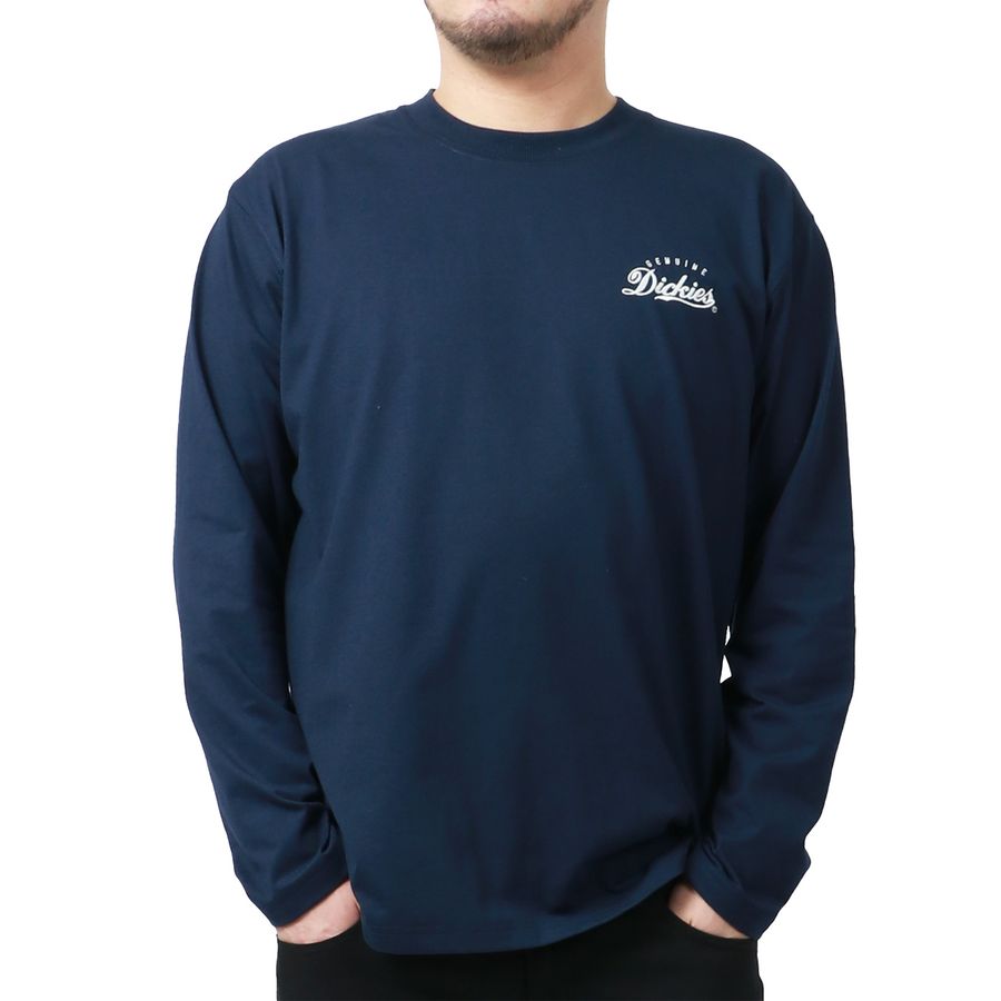 【大きいサイズ】GENUINE Dickies ジェニュインディッキーズ Tシャツ メンズ 大きいサイズ 春服 バック ロゴ プリント 長袖 ロンティー ロンT ロング ティーシャツ ストリート（6812280893）