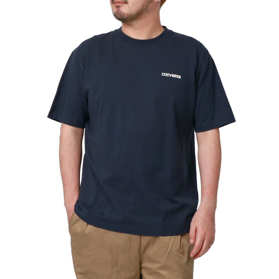 【大きいサイズ】CONVERSE コンバース Tシャツ 大きいサイズ メンズ 夏服 ワンポイント ロゴ 刺繍 半袖 ティーシャツ アメカジ カジュアル