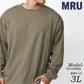 【大きいサイズ】MRU エムアールユー Tシャツ 長袖 大きいサイズ キングサイズ 吸汗速乾 UVカット 無地