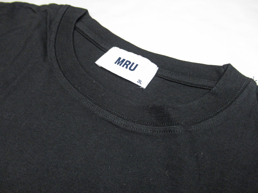 【大きいサイズ】 MRU エムアールユー 大きいサイズ メンズ Tシャツ 半袖 無地 ルード 刺繍 ティーシャツ 綿 コットン シンプル アメカジ カジュアル（6815030005）