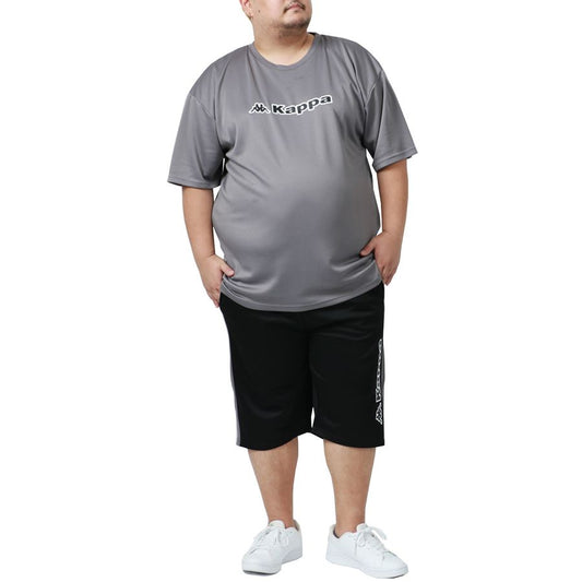 【大きいサイズ】Kappa カッパ スポーツウェア 上下 メンズ 大きいサイズ 半袖 大きいサイズ ブランド ゆったり セット セットアップ ジムウェア ヨガウェア フィットネス エクササイズ ジョギング（6892520002）