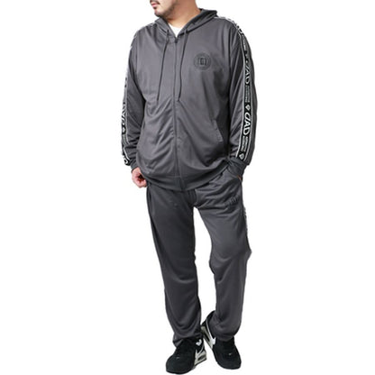 D.A.D デーアーデー セットアップ メンズ 大きいサイズ ジャージ 上下 スポーツウェア トレーニングウェア ブランド おしゃれ トップス パンツ ゆったり かっこいい ランニングウェア パーカー アウトロー 白 黒 別注 4L 5L 6L（6892520006）