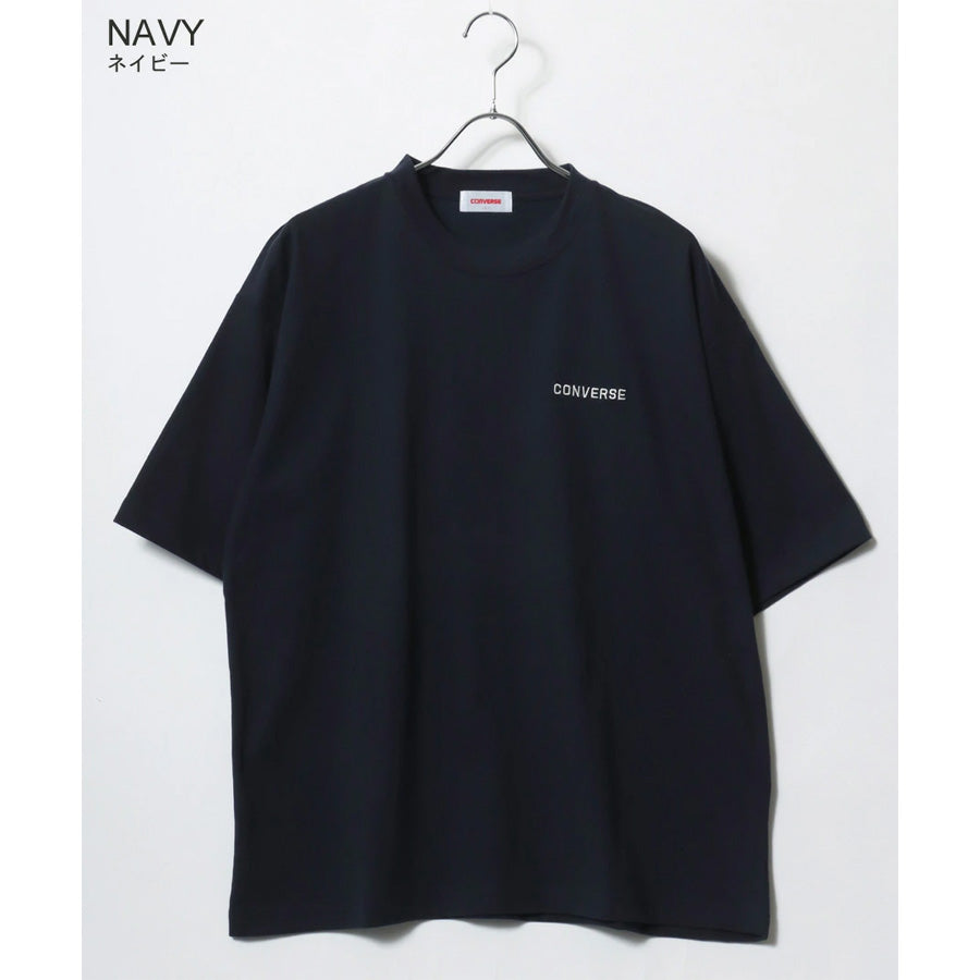 CONVERSE コンバース COOL MAX Tシャツ 半袖 メンズ レディース ユニセックス 吸水速乾 ワンポイント サガラ刺繍 トップス カットソー（0112281221）