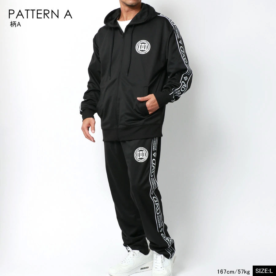 D.A.D デーアーデー セットアップ メンズ レディース ユニセックス ジャージ 上下 スポーツウェア トレーニングウェア ブランド おしゃれ トップス パンツ 長袖 大きいサイズ（0162520008）