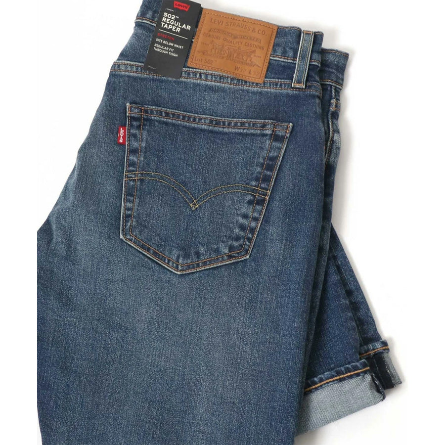 LEVI'S リーバイス 502 ストレッチデニム レギュラーテーパード ジーンズ メンズ デニムパンツ ブランド 大きいサイズ デニム アメカジ ジーパン かっこいい ズボン ボトム ボトムス レッドタブ ビックE（4117000171）