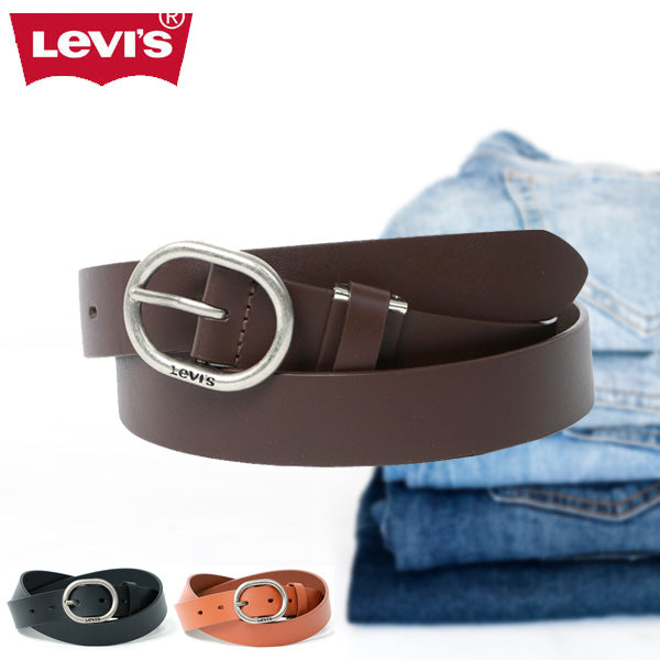 Levi's リーバイス カジュアル バックル 牛革 レザーベルト 牛革ベルト 革ベルト（7718990013）