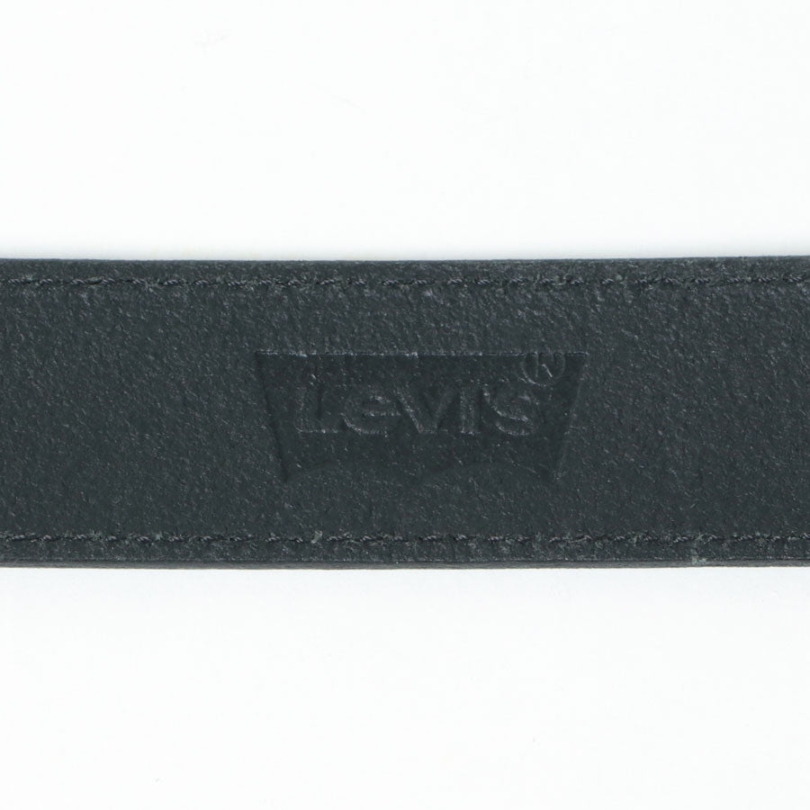 Levi's リーバイス ベルト 本革 レザー 床革 レザーベルト 牛革ベルト 革ベルト ロゴ