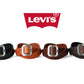 Levi's リーバイス ブランド ロゴ 刻印 革ベルト レザー 牛革 サイズ調整可能