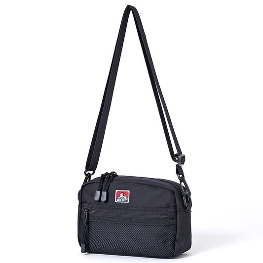 BEN DAVIS ベン デイビス メッシュ ミニ ショルダーバッグ メンズ レディース ユニセックス ブランド ゴリラ ロゴ ポリエステル シンプル 日常使い アウトドア 旅行（7721600071）