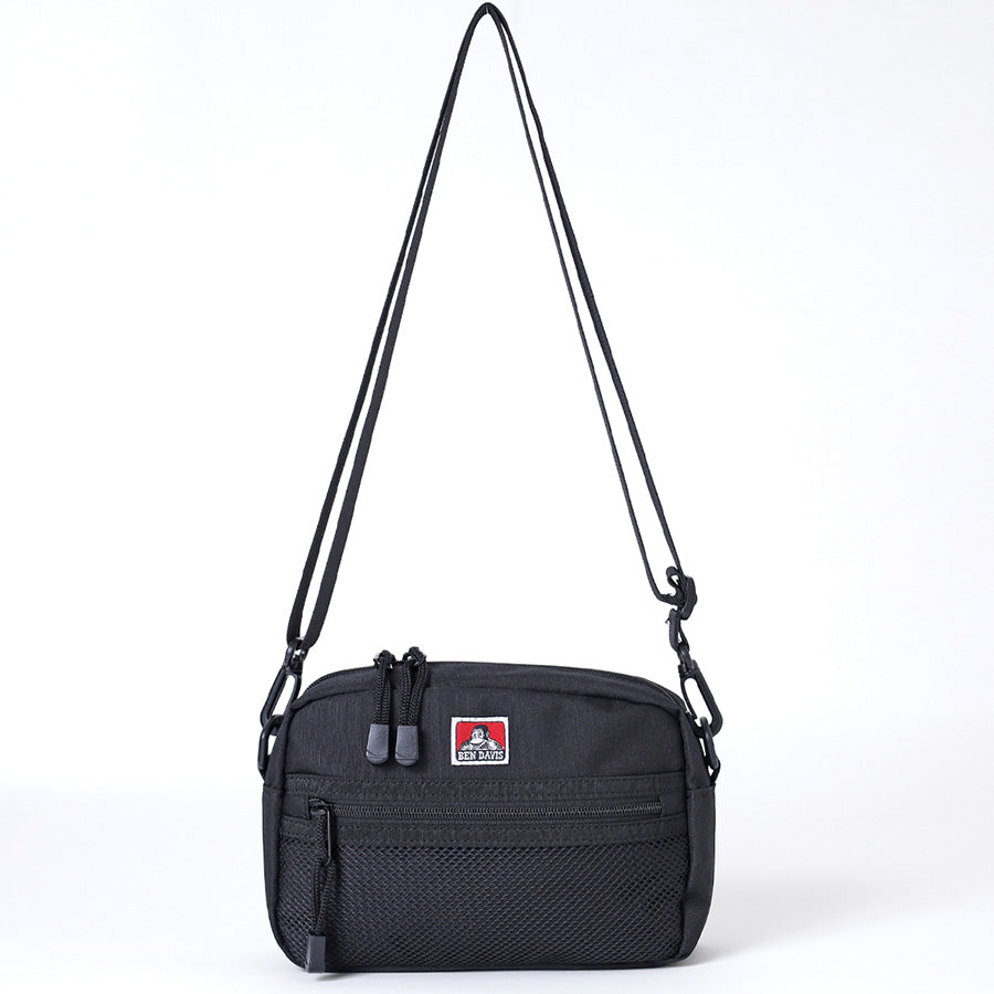 BEN DAVIS ベン デイビス メッシュ ミニ ショルダーバッグ メンズ レディース ユニセックス ブランド ゴリラ ロゴ ポリエステル シンプル 日常使い アウトドア 旅行（7721600071）