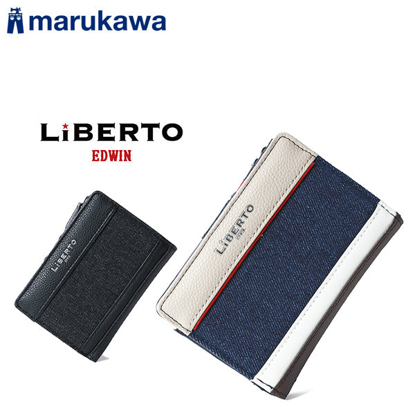 LiBERTO EDWIN リベルト エドウィン 財布 メンズ デニム 切替え 二つ折り財布 さいふ サイフ おしゃれ プレゼント(7738490109)