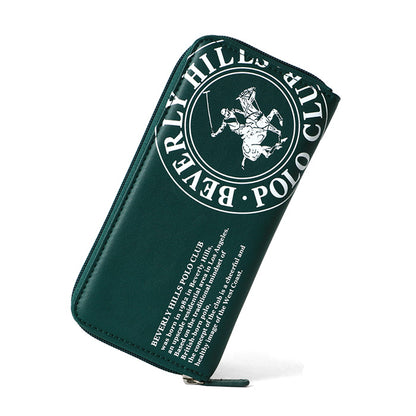BEVERLY HILLS POLO CLUB ビバリーヒルズポロクラブ 財布 メンズ PUレザー 合成皮革 長財布 ラウンドファスナー さいふ サイフ シンプル ブランド ロゴ 札入れ 小銭入れ カードポケット（7738490136）