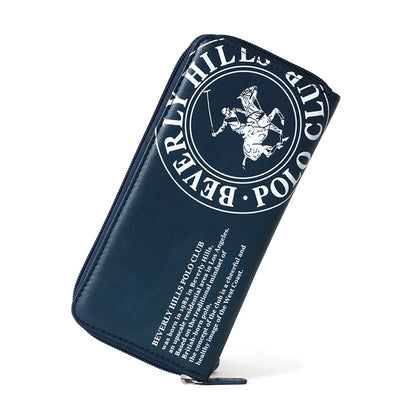 BEVERLY HILLS POLO CLUB ビバリーヒルズポロクラブ 財布 メンズ PUレザー 合成皮革 長財布 ラウンドファスナー さいふ サイフ シンプル ブランド ロゴ 札入れ 小銭入れ カードポケット（7738490136）