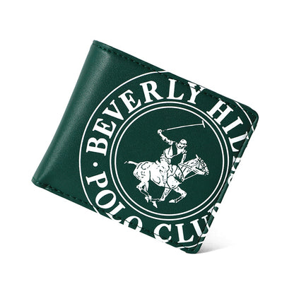 BEVERLY HILLS POLO CLUB ビバリーヒルズポロクラブ 財布 メンズ PUレザー 合成皮革 二つ折り財布 さいふ サイフ シンプル ブランド ロゴ 札入れ 小銭入れ カードポケット コンパクト ミニマル（7738490137）