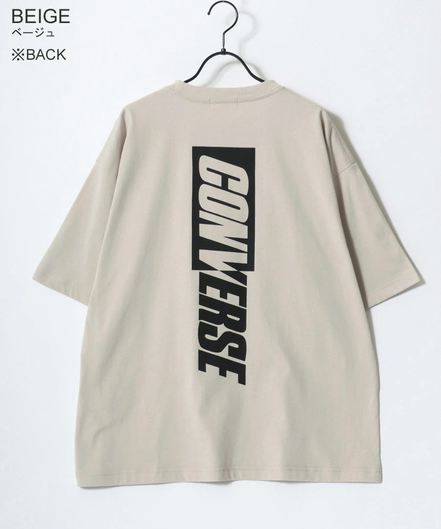 CONVERSE コンバース Tシャツ 半袖 メンズ レディース ユニセックス ブランド COOLMAX 吸水速乾 バックプリント ロゴ ワンポイント イージーケア ドライタッチ（0112281222）