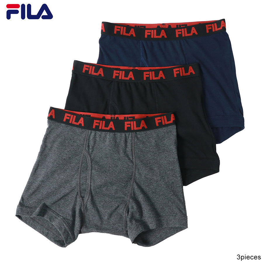 FILA フィラ ボクサーパンツ 3枚セット 前開き 抗菌防臭 下着 パンツ