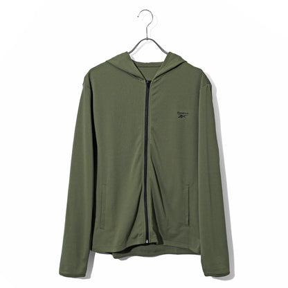 Reebok リーボック 水陸両用 ラッシュガード メンズ レディース ユニセックス UVジャケット ジップパーカー ブランド ロゴ 山 川 海 プール 水着 ジョギング ランニング（7863610041）