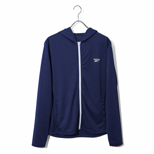 Reebok リーボック 水陸両用 ラッシュガード メンズ レディース ユニセックス UVジャケット ジップパーカー ブランド ロゴ 山 川 海 プール 水着 ジョギング ランニング（7863610041）