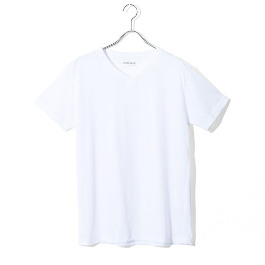 CONVERSE コンバース 2枚組 2P Vネック Tシャツ メンズ レディース ユニセックス 無地 綿混 シンプル ベーシック アンダーウェア インナー 肌着 薄手（7881690002）