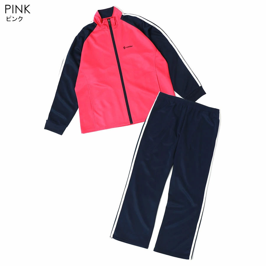 【大きいサイズ】soleildor ソレイルドール ジャージ 上下 レディース セットアップ 大きいサイズ スポーツウェア トレーニングウェア ブランド おしゃれ トップス パンツ 長袖 ゆったり（0362210002）