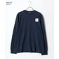 LOGOS park ロゴスパーク Tシャツ 長袖 メンズ レディース ユニセックス ワンポイント ボックス ロゴ ブランド ロンT アウトドア カットソー トップス リサイクル天竺 ベーシック（0112281291）