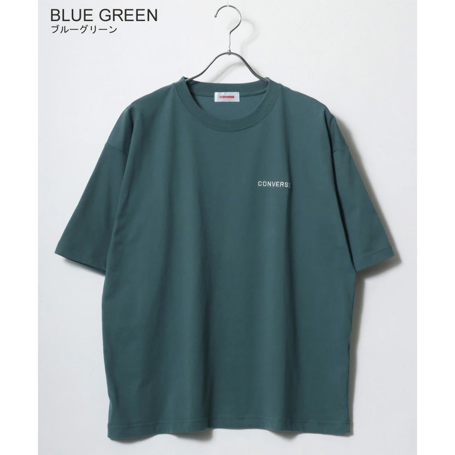 CONVERSE コンバース COOL MAX Tシャツ 半袖 メンズ レディース ユニセックス 吸水速乾 ワンポイント サガラ刺繍 トップス カットソー（0112281221）