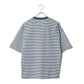 ヒヤロン 接触冷感 Tシャツ 半袖 ボーダー メンズ レディース ユニセックス クルーネック ポケット付き ポケT ひんやり 涼しい(0111690023)