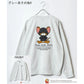 Tom and Jerry トムとジェリー スウェット トレーナー メンズ 裏起毛 ビッグシルエット オーバーサイズ ゆったり シンプル ロゴ入り ワンポイント 長袖 キャラクター 大きいサイズ レディース（0122280285）