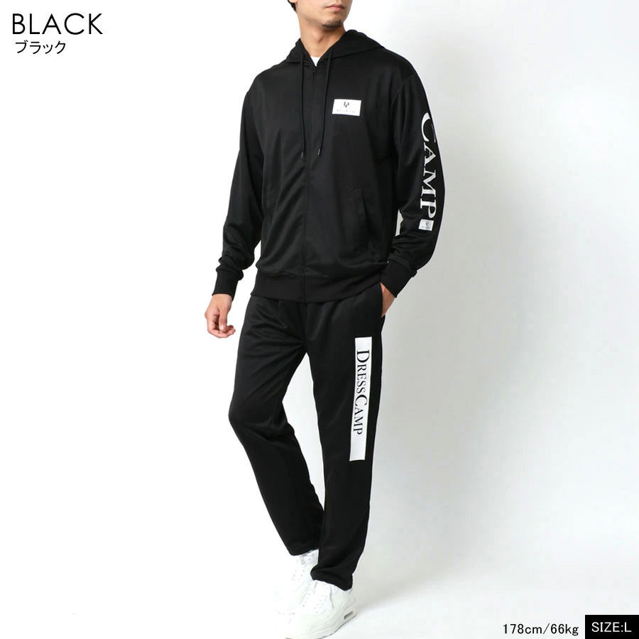 DRESSCAMP ドレスキャンプ セットアップ メンズ レディース ユニセックス ジャージ 上下 スポーツウェア トレーニングウェア ブランド おしゃれ トップス パンツ 長袖 大きいサイズ（0165030001）