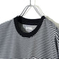 ヒヤロン 接触冷感 Tシャツ 半袖 ボーダー メンズ レディース ユニセックス クルーネック ポケット付き ポケT ひんやり 涼しい(0111690023)