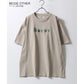SITRY シトリー Tシャツ 半袖 メンズ レディース ユニセックス 綿100 別注 オーバーサイズ ビッグシルエット ワイドシルエット アニマル ゴースト ワンポイント刺繍 カットソー トップス（0115130027）