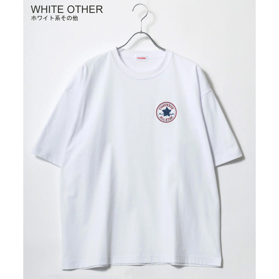 CONVERSE コンバース COOL MAX Tシャツ 半袖 メンズ レディース ユニセックス 吸水速乾 ワンポイント サガラ刺繍 トップス カットソー（0112281221）