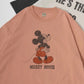 Disney ディズニー ミッキーマウス Tシャツ 半袖 メンズ レディース ユニセックス キャラクター ヴィンテージ調 プリント ラグラン 綿100％（0112281239）