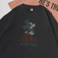 Disney ディズニー ミッキーマウス Tシャツ 半袖 メンズ レディース ユニセックス キャラクター ヴィンテージ調 プリント ラグラン 綿100％（0112281239）
