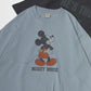 Disney ディズニー ミッキーマウス Tシャツ 半袖 メンズ レディース ユニセックス キャラクター ヴィンテージ調 プリント ラグラン 綿100％（0112281239）