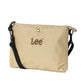 Lee リー サコッシュ レディース 軽量 ブランド ショルダーバッグ メンズ ユニセックス ベージュ 撥水 ミニ おしゃれ カバン カジュアル 旅行 かわいい 可愛い 大人 小さめ 通勤 斜め掛け 斜めがけ アウトドア コンパクト（7727840023）