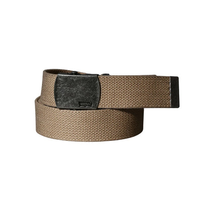 Levi's リーバイス GI ガチャベルト 35mm バックル 日本製 MADE IN JAPAN ブランド ロゴ ロングサイズ カジュアル ワーク 長さの調整～110cmまで可能（7718990101）