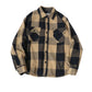 TOUCAN SURFING トゥーカンサーフィン ヘビーウェイト ネルシャツ チェックシャツ 裏起毛 綿100% ヘビーネルシャツ オーバーサイズ 厚手 アウター トップス（2141120001）