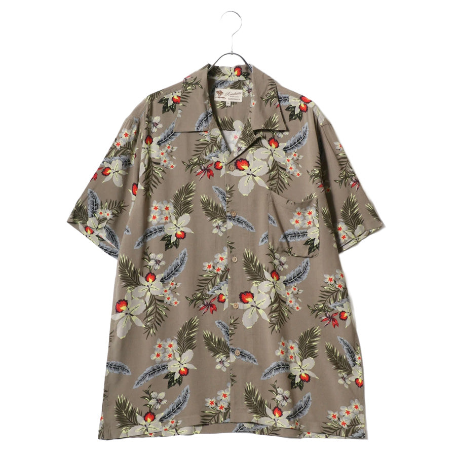 【大きいサイズ】marukawa アロハシャツ メンズ 大きいサイズ レーヨン 半袖 花柄 ハワイ シンプル アウトドア 夏服 夏用 涼しい 総柄 シャツ 柄シャツ ハワイアンシャツ 和柄 魚 派手 清涼 カジュアル アメカジ 沖縄 旅行（6842820064）